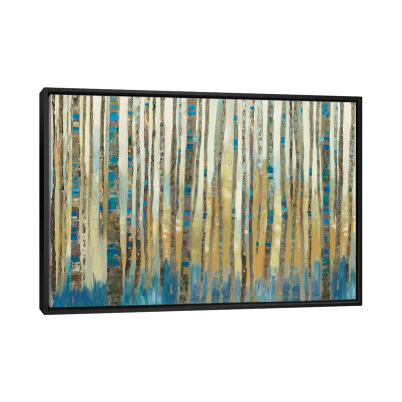 « delta », impression sur toile, H 18 po x l 26 po x P 1,5 po, Toile avec cadre noir, Pas de tapis