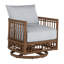 Newport Swivel Patio Chair with Cushions-83260303-97429403