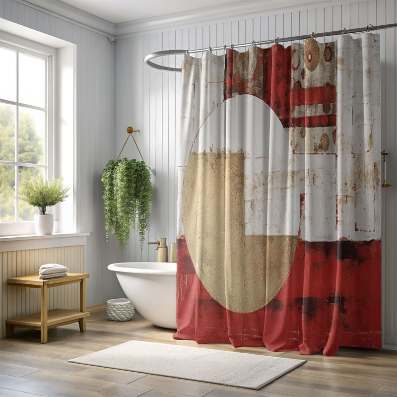 Rideau de douche, H 74 po x l 71 po