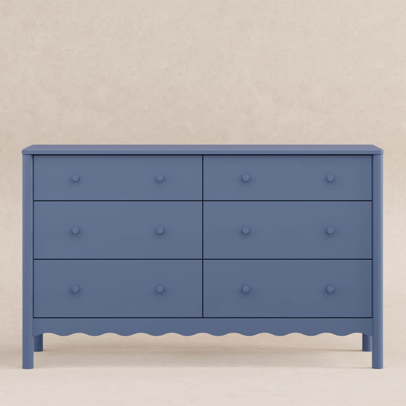 Swell 6-Drawer Assembled Dresser, Blue