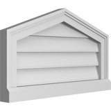 Peaked Top Surface Mount Signature Urethane Non-Functional Gable Vent 14/12 Pitch Primed Tan