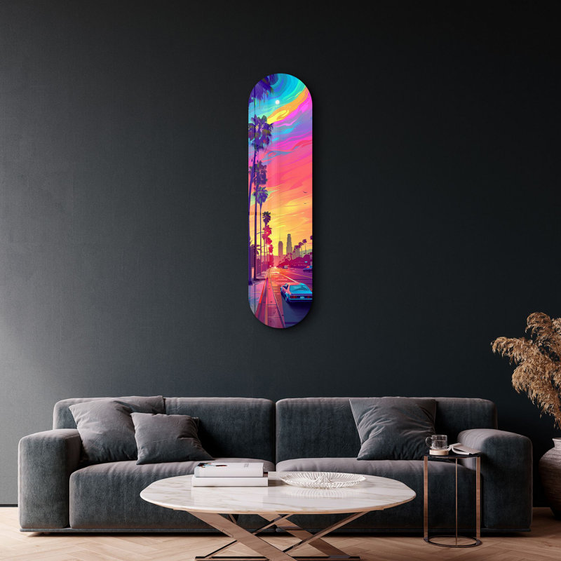 Peinture décorative en verre trempé