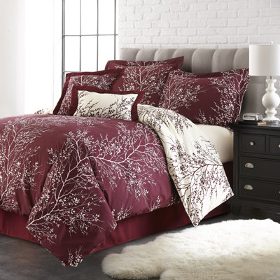 6-Piece Foliage Reversible Comforter Set