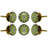 Tessellate Oversized 1.6" Diameter Mushroom Knob Multipack