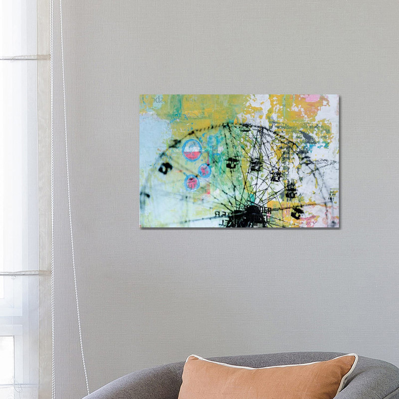 Wonder Wheel 1 Piece Wrapped Canvas Painting, 66.04 cm H x 45.72 cm W x 3.175 cm D