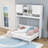 Queen Wood Murphy Bed with Ample Storage Space