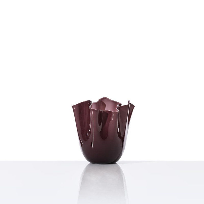 Venini Fazzoletto Vase, 12.2" H x 9.06" W x 9.06" D, Apple Green