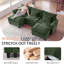 Canapé modulaire de 118 po avec rangement, canapé U Cloud Comfy avec repose-pieds et coussins décoratifs, canapé-lit modulaire en chenille pour salon, chambre à coucher-1000015696