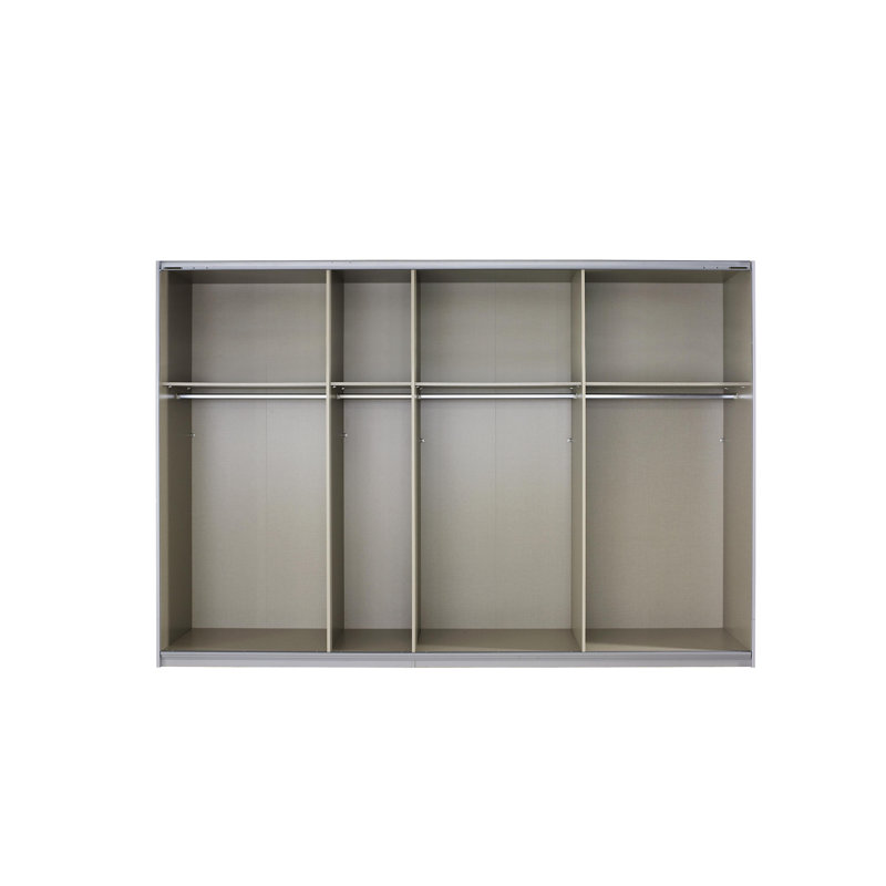 Imposa Sliding Door Wardrobe, Basic: 4 shelves, 4 clothes rails