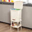 Poubelle de cuisine 8 gallons avec couvercle, poubelle et porte-mouchoirs
