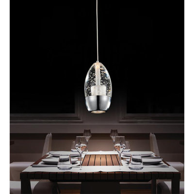 Bagley 1 - Light Chrome Single Pendant