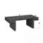 Table rectangulaire avec pieds en bois robustes