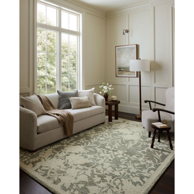 Tapis contemporain lagon / blé Loloi