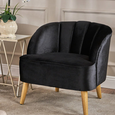 Chaise moderne en velours moderne, assise confortable et chic de style Mid-Century