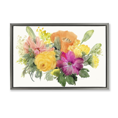 «Bold Bouquet Beauty», toile flottante encadrée par Lanie Loreth