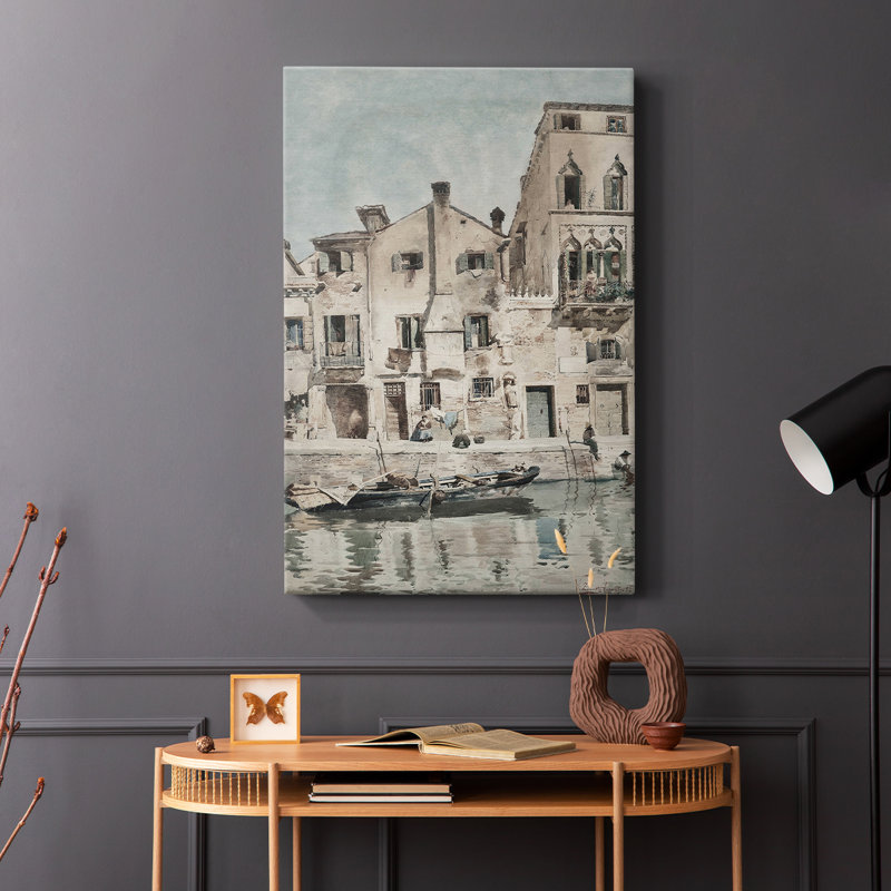 Paysage rétro CLVII - galerie Cavas, H 27 po x l 18 po