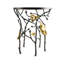 Gold Orchid Accent Table