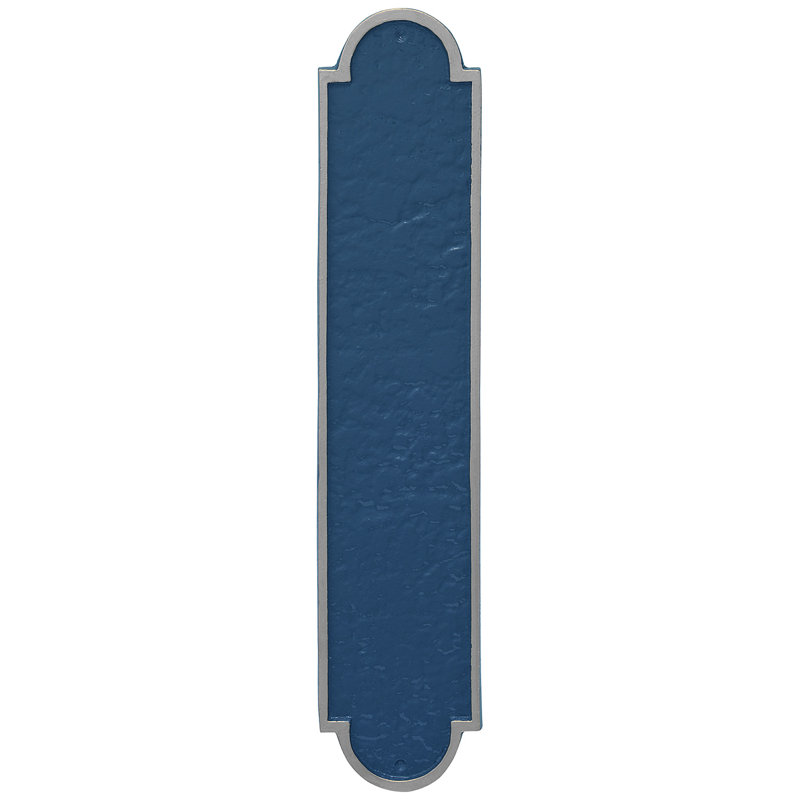 Plaque d'adresse Rockford, Bleu mer / Argent