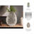 Contemporary Cutout Sculptural Metal Aluminum Flower Vase for Dining Area Styling - Modern Tall Table Accent Display for Home Decor-89109936-89109937