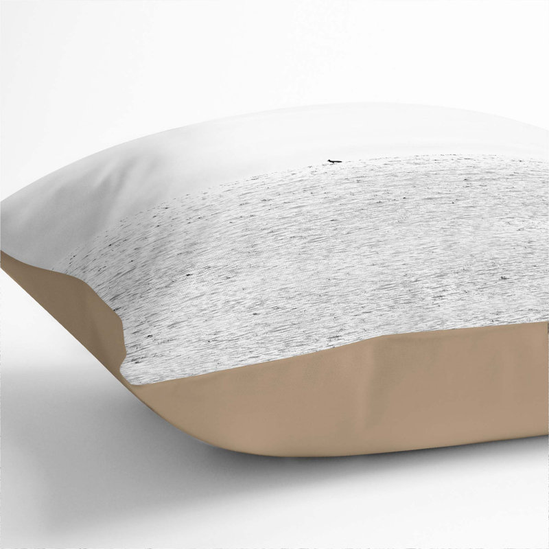 Square Throw Cushion, Stone, 40cm H x 40cm W x 15cm D