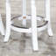 Tabouret de bar 30 pouces avec siège en tissu gris anthracite et finition blanche | Idée de cadeau-867956062-867956059