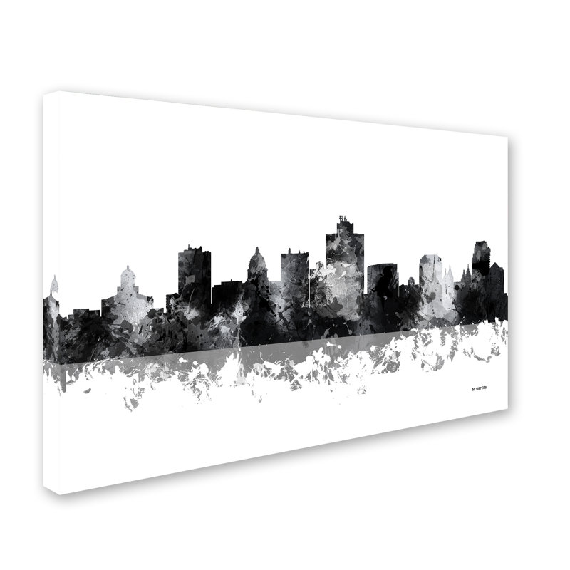 « salt lake city, horizon de l’utah-1 », impression sur toile tendue, H 12 po x l 19 po x P 2 po