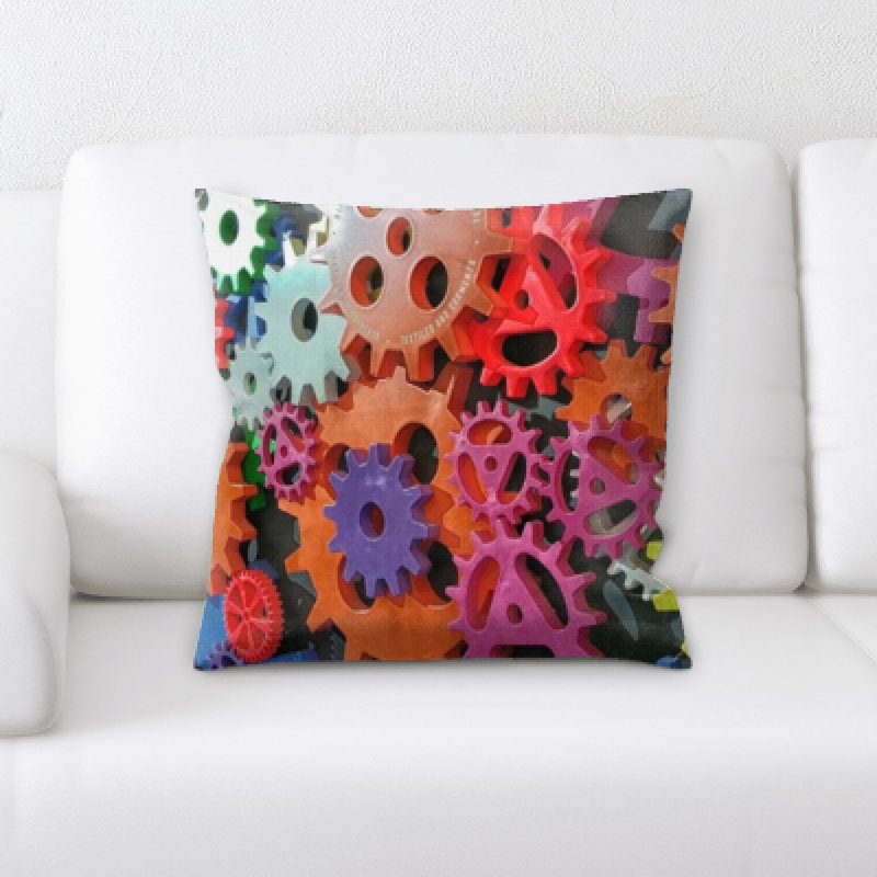 Microsuede Reversible Throw Pillow