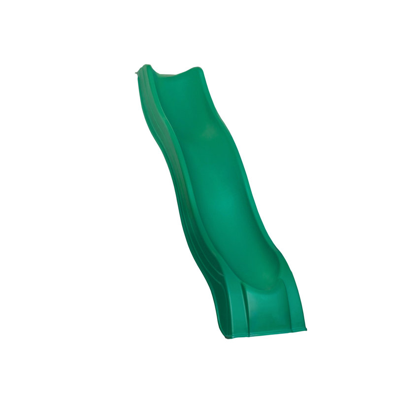 Forest Green High-Density Polyethylene Alpine Wave Slide