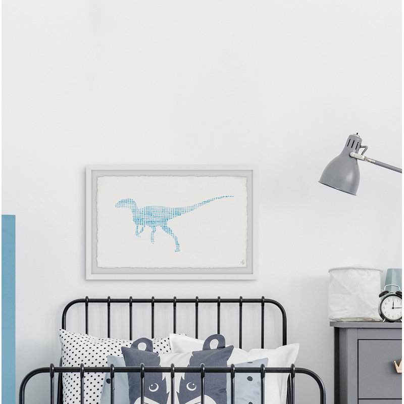 «Brodbeck», reproduction encadrée «Dino à motifs», H 8 po x l 12 po x P 1,5 po
