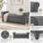 Bridgemon Fabric Upholstered Storage Bench-422585768