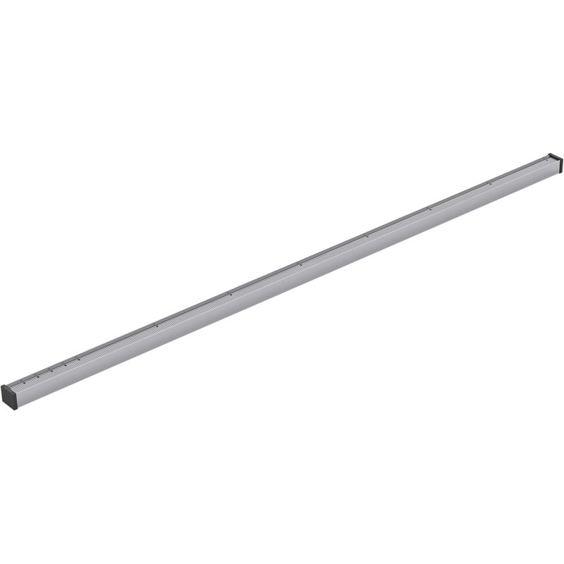 Linear Grid Shower Drain, Bright Silver