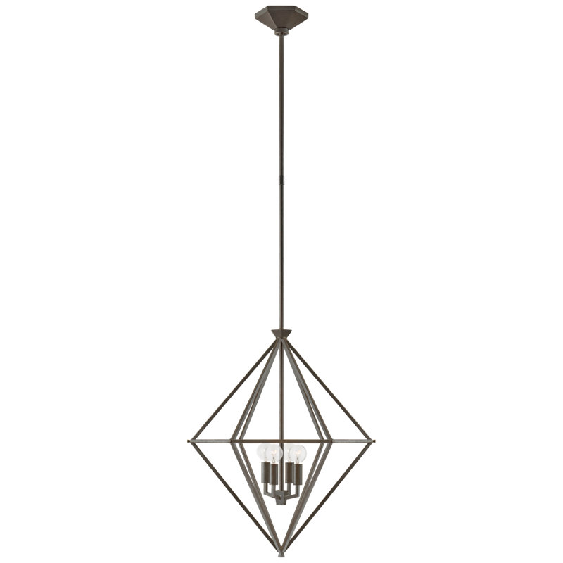 Afton 4 - Light Chandelier, Aged Iron