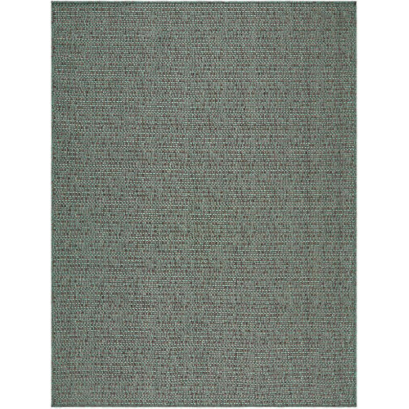 Lumina  Machine Woven Rug, Rectangle 5'1" x 7', Green