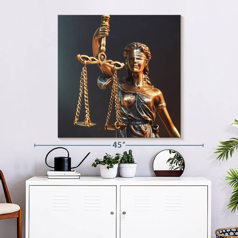 Alcaraz Lady Justice Statue, 33" H x 33" W