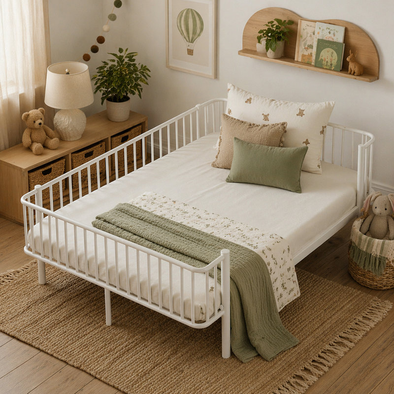 Bed, Grand lit, Blanc