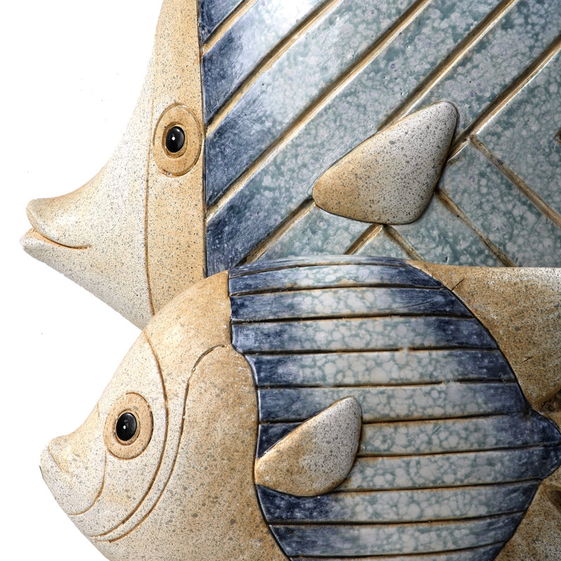 7.5-12" Terracotta Ocean Fish
