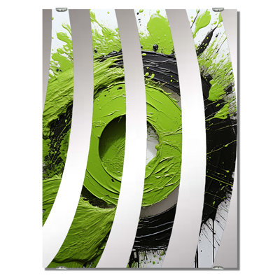 Miroir mural Gereron - Collages abstraits