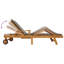 195cm Long Teak Sun Lounger-428457918