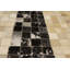 Tapis oriental beige moderne en cuir et en similicuir 5X8-1023551609