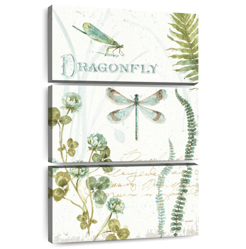 Brampt My Greenhouse Botanical Dragonfly, 50" H x 32" W