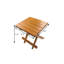 Table de bout carrée en bois massif brun transitionnel de 12 po Gracie Mills
