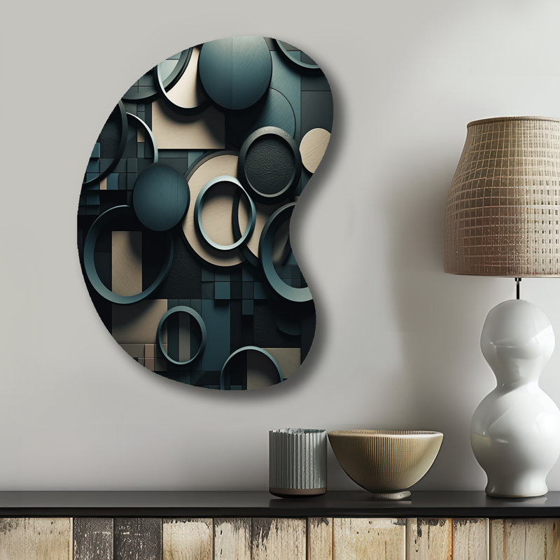 «Cifaldi - Cubism Unique Shape Art», reproduction d'art asymétrique moderne, H 31 po x l 22 po