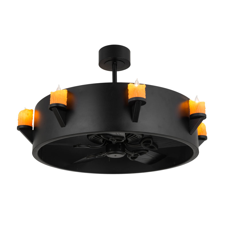 Antvan 8 - Light Dimmable Drum Chandelier