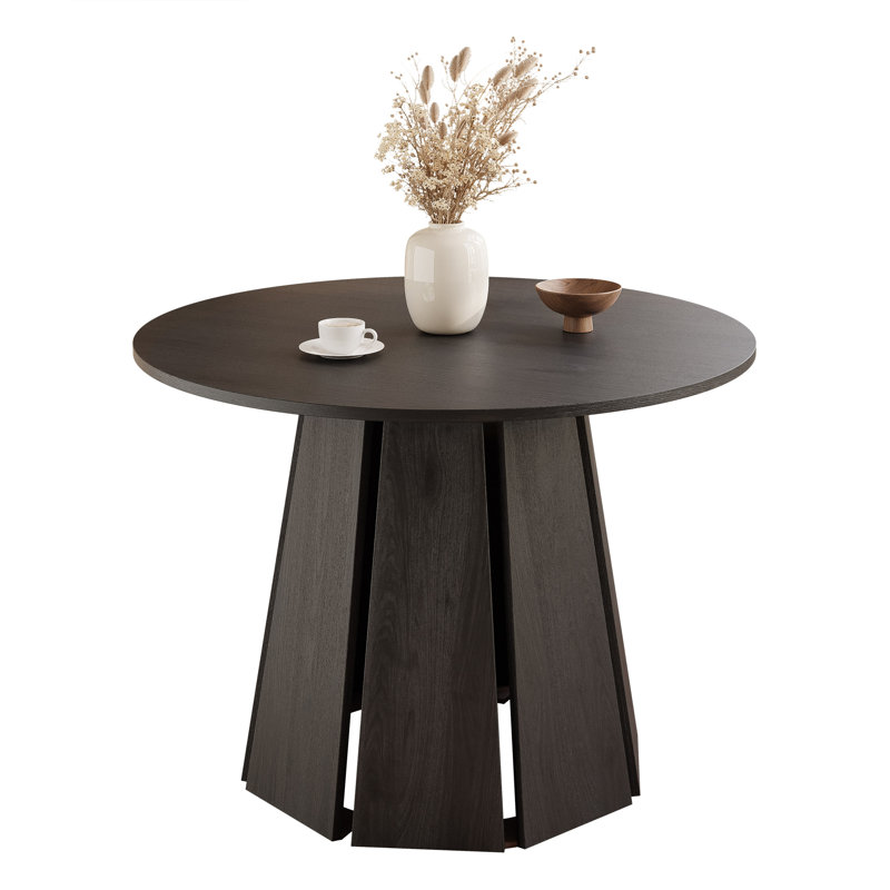 Round Dining Table, Black