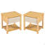 Table de chevet en bois, tables de chevet avec tiroir, table de chevet de ferme, ensemble MP2 (ensemble de 2)-1836497541