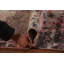 Tapis indien moderne et abstrait