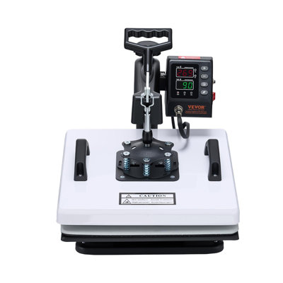 Heat Press Machine, 15 x 15 in, 2-in-1 Multifunction, 360° Swing Away, 1200W Double Tube Fast and Even Heating, Digital Precise Control, Sublimation Press Machine for T-Shirts, Hats, Caps