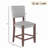 Upholstered Barstools with Solid Wood Legs-1231093015