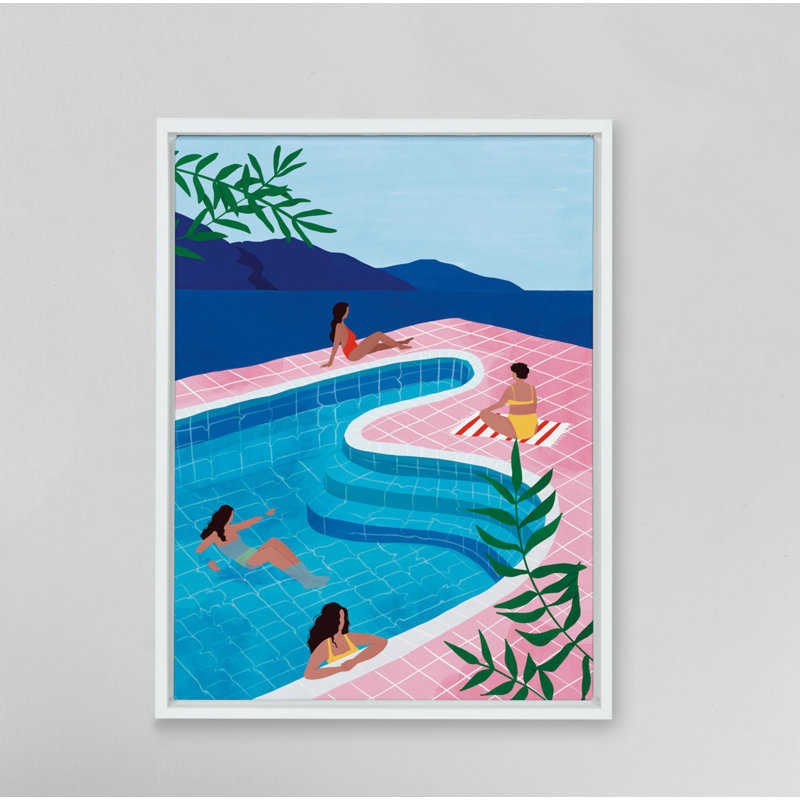 «Pool Mesdames» par Maja Tomljanovic, reproduction d'art sur toile encadrée