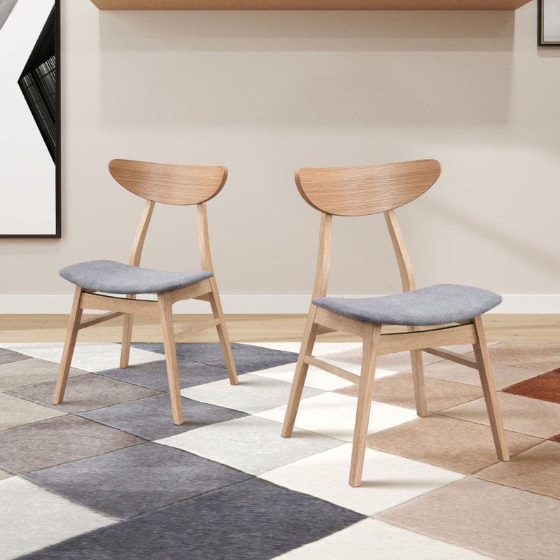 Wooden Dining Chairs Set Of 2, Modern Soft Upholstered Kitchen Side Chairs,Wooden Frame Kitchen Chairs For Dining Room,Living Room,Restaurant